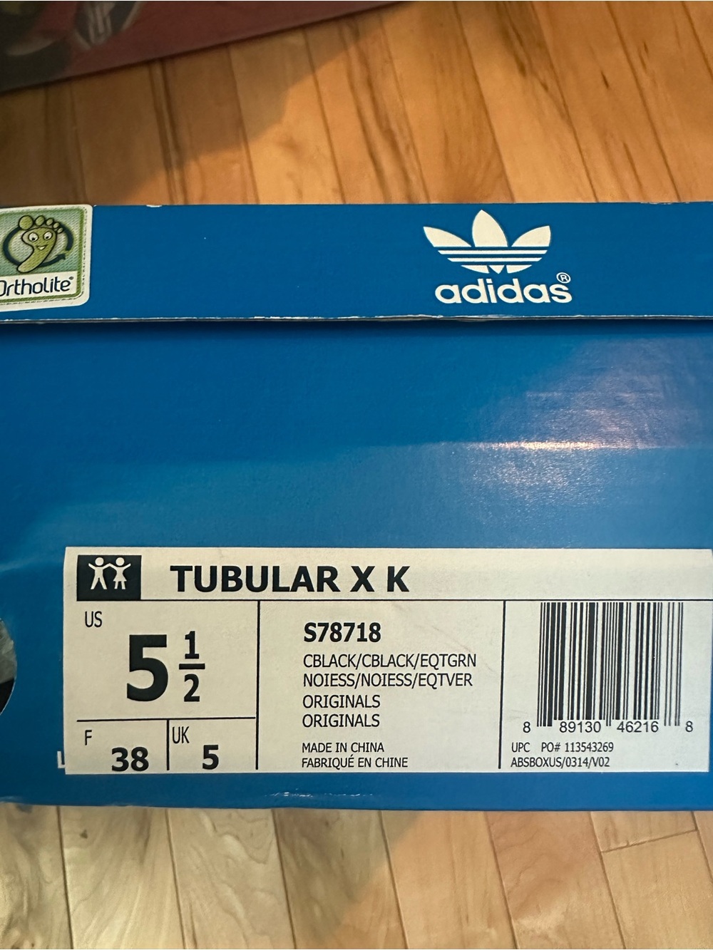 adidas Tubular X K Kids Sneakers Black with Green Accents